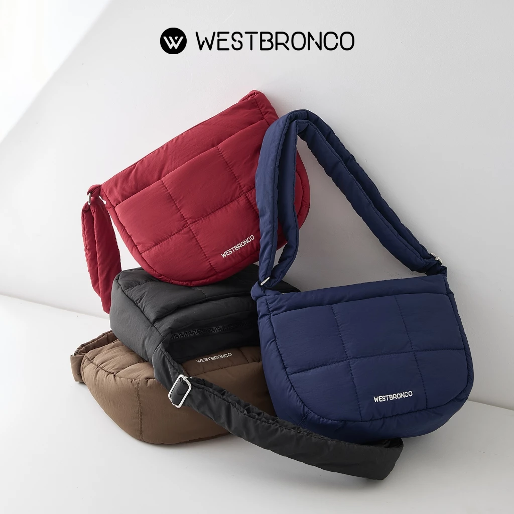 WESTBRONCO รุ่น Dorayaki (โดรายากิ) – กระเป๋าสะพายข้าง/สะพายไหล่ ความจุเยอะ ช่องเก็บของหลายช่อง ใช้งานได้หลากหลาย เหมาะทั้งเที่ยวและใช้ในชีวิตประจำวัน