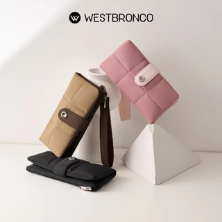【Songkran】WESTBRONCO รุ่นบาแกตต์ (Baguette)-กระเป๋าสตางค์สายคล้องข้อมือรุ่นยาว RFID ป้องกันการโจรกรรม ช่องเยอะ ผ้าไนลอนกันน้ำ