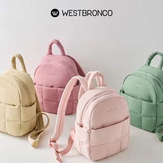 WESTBRONCO Muffinรุ่น (มัฟฟิน) กระเป๋าเป้ขนาดเล็กสไตล์มินิมอล ดีไซน์น่ารักสีพาสเทล น้ำหนักเบา กันน้ำได้
