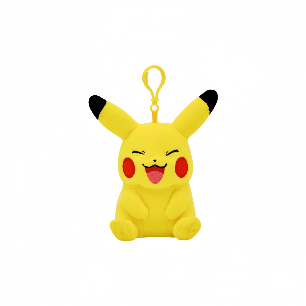 Pikachu Laugh Plush พวงกุญแจจี้ตุ๊กตายัดไส้น่ารัก Plushie ของขวัญวันเกิดเด็ก
