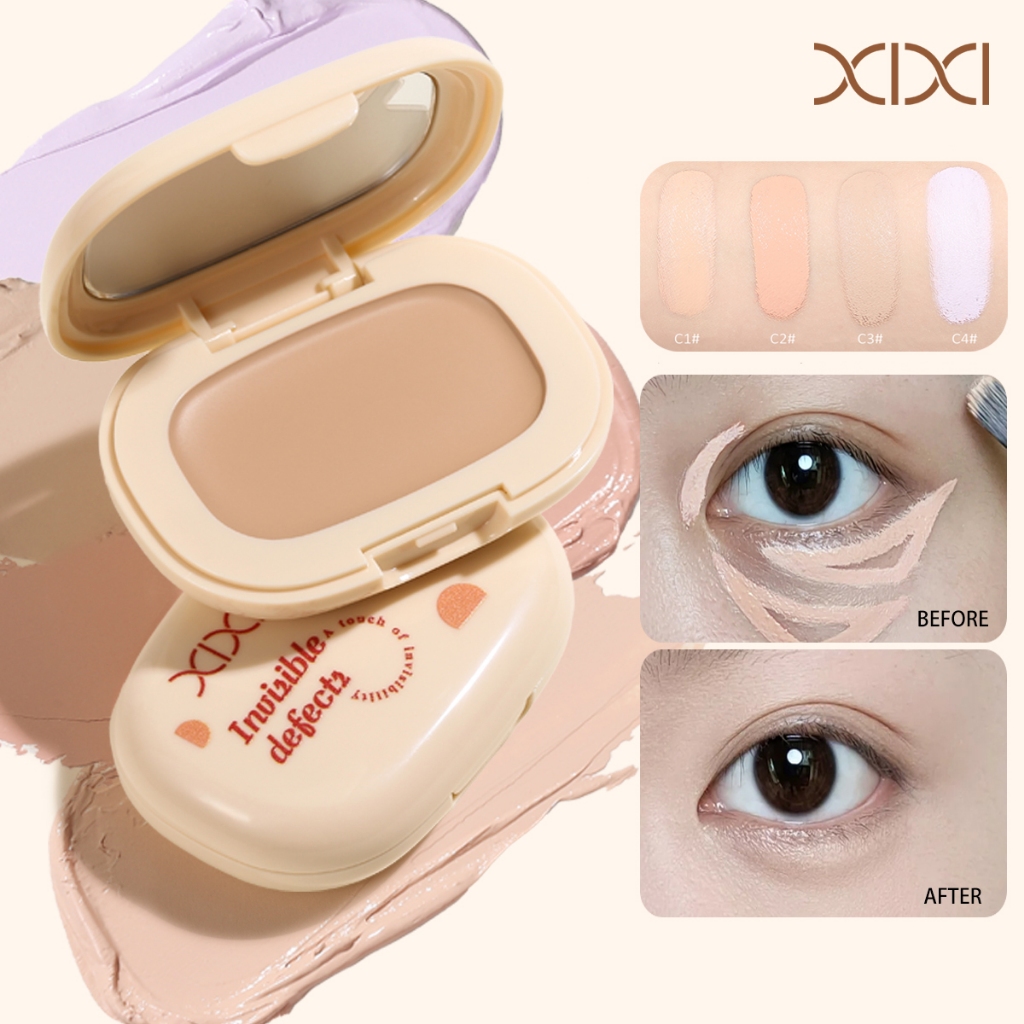 XIXI คอนซีลเลอร์ 4.5g - Moisturizing Smooth Long Lasting กันน้ําครอบคลุม Dark Circle/Acne Mark/กระ D
