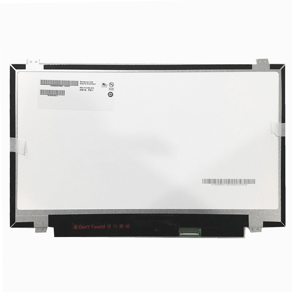 14.0 นิ้วแล็ปท็อปหน้าจอ LCD B140RTN03.0 B140RTN02.3 N140FGE-EA2 N140FGE-E32 LP140WD2-TPB1 LTN140KT13