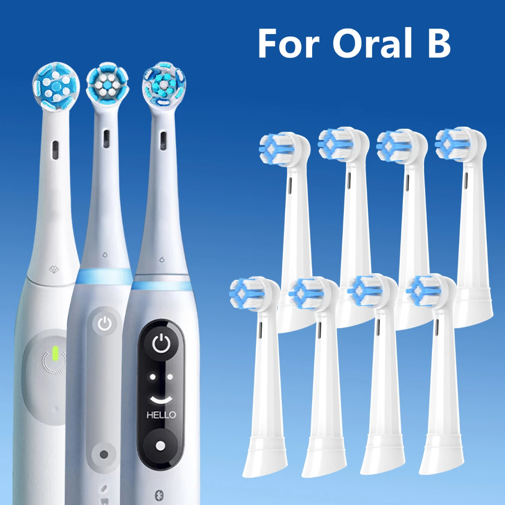 6pcs เปลี่ยนหัวแปรงแปรงสีฟันใช้งานร่วมกับ Oral B iO แปรงสีฟันไฟฟ้า iO2 iO3 iO4 iO5 iO6 iO7 iO8 iO9 i