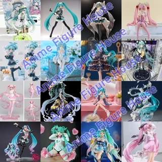 Hatsune miku Figure Lucky Bag Mystery Box Anime Figure Ornaments Cute Model Doll Wedding Dress Snow Scenery Decoration Toys