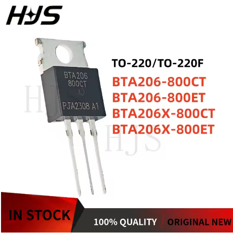5 ชิ้น * BTA206-800CT BTA206-800ET TO-220 BTA206X-800CT BTA206X-800ET TO-220F ยี่ห้อใหม่ในสต็อก