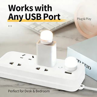 LA ไฟนอน LED USB ชาร์จ พกพา มินิ ถนอมสายตา ฉุกเฉิน สำหรับห้องนอนหอพัก อ่านหนังสือ LED ของขวัญ
