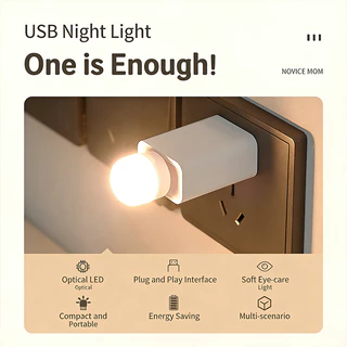 LA ไฟนอน LED USB ชาร์จ พกพา มินิ ถนอมสายตา ฉุกเฉิน สำหรับห้องนอนหอพัก อ่านหนังสือ LED ของขวัญ