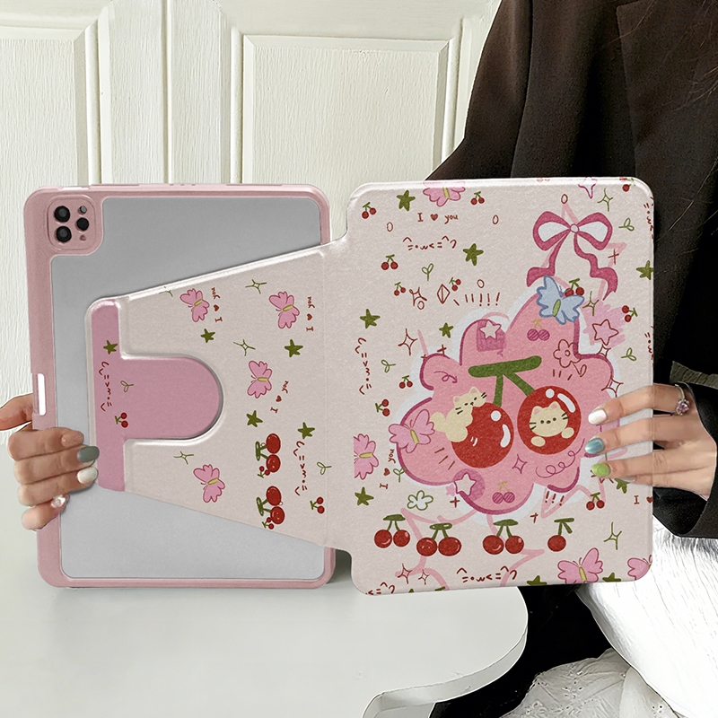 สําหรับHUAWEI MatePad 12X MatePad Air 12.0 2025 แฟชั่นทาสีหมุนขาตั้งกรณีแท็บเล็ตสําหรับHuawei matepa