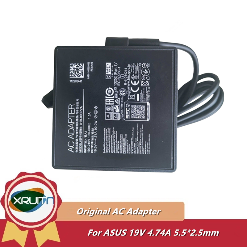 Original A19-090P2A 19V 4.74A 90W AC DC Adapter Charger สําหรับ Asus แล็ปท็อปแหล่งจ่ายไฟ
