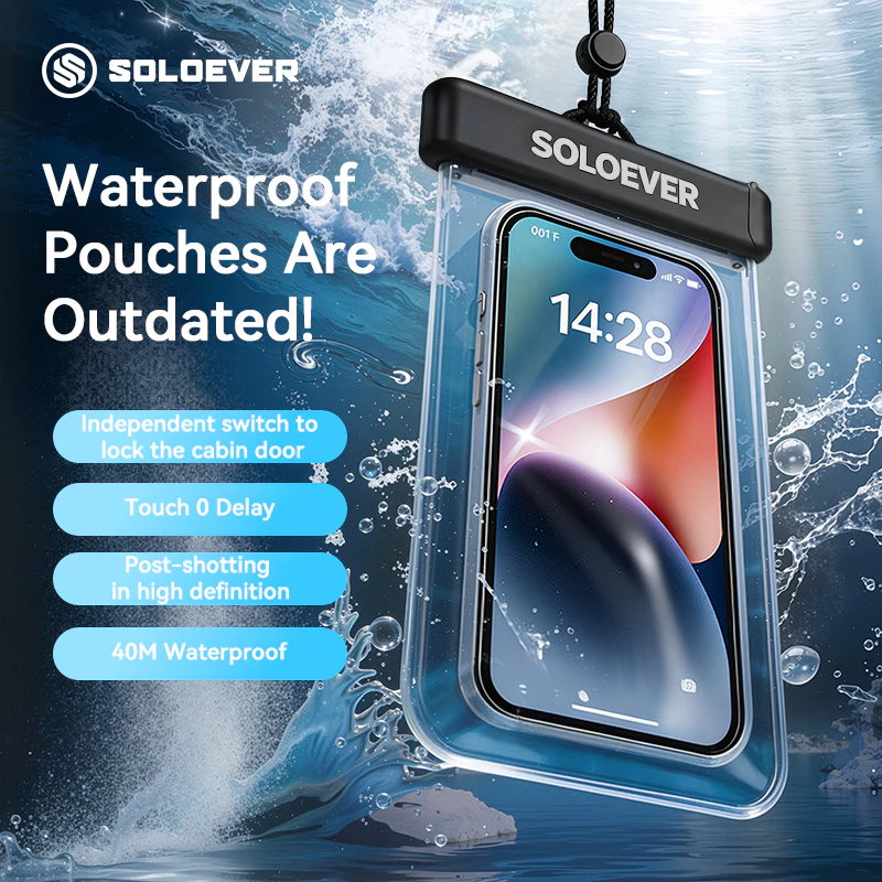 【TH Delivery 】SOLOEVER Universal ซองมือถือ ซองกันน้ำ กันฝน ถ่ายรูปทัชได้ กันน้ำลึก 30M ลอยน้ำได้ Cover Waterproof