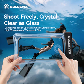 【TH Delivery 】SOLOEVER Universal ซองมือถือ ซองกันน้ำ กันฝน ถ่ายรูปทัชได้ กันน้ำลึก 30M ลอยน้ำได้ Cover Waterproof