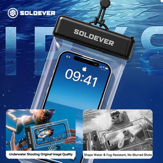 【TH Delivery 】SOLOEVER ซองใส่โทรศัพท์กันน้ำ ซองมือถือกันน้ำ ใช้งานทัชสกรีนซองมือถือ แถมสายห้อยคอ อุปกรณ์สงกรานต์