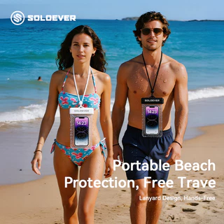 【TH Delivery 】SOLOEVER Universal ซองมือถือ ซองกันน้ำ กันฝน ถ่ายรูปทัชได้ กันน้ำลึก 30M ลอยน้ำได้ Cover Waterproof