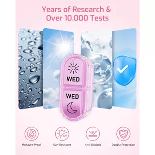 สต็อกในพื้นที่Weekly&Montly Pill Box Medicine Organizer กล่องเก็บแท็บเล็ต Travel Pill Case เครื่องจ่ายยาเสพติด,7/14/21/28/32/64/128 ตาราง,พร้อมช่องขนาดใหญ่สําหรับ F