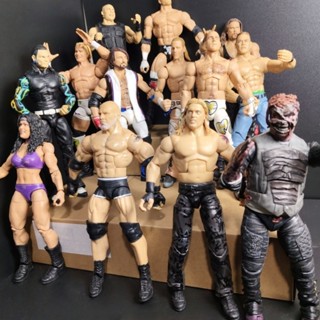 ◇【Mattel ของแท้】ตุ๊กตา WWE Super Movable 20 ซม+ตุ๊กตา super …