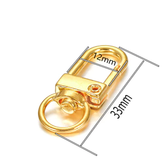 ตะขอหัวเข็มขัดกุ้งก้ามกราม Claw Lock Hook 12 มม. โลหะผสม แพ็ก 10 ชิ้น อุปกรณ์ DIY พวงกุญแจ จี้ สร้อยข้อกำไล สายกระเป๋า งานแฮนด์เมด ตัวล็อคสปริง ตะขอ ราคาส่ง