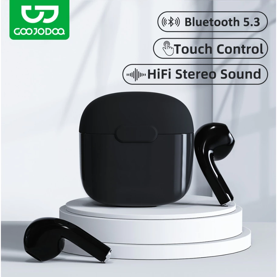 GOOJODOQ หูฟัง Bluetooth ไร้สาย สัมผัสอัจฉริยะ