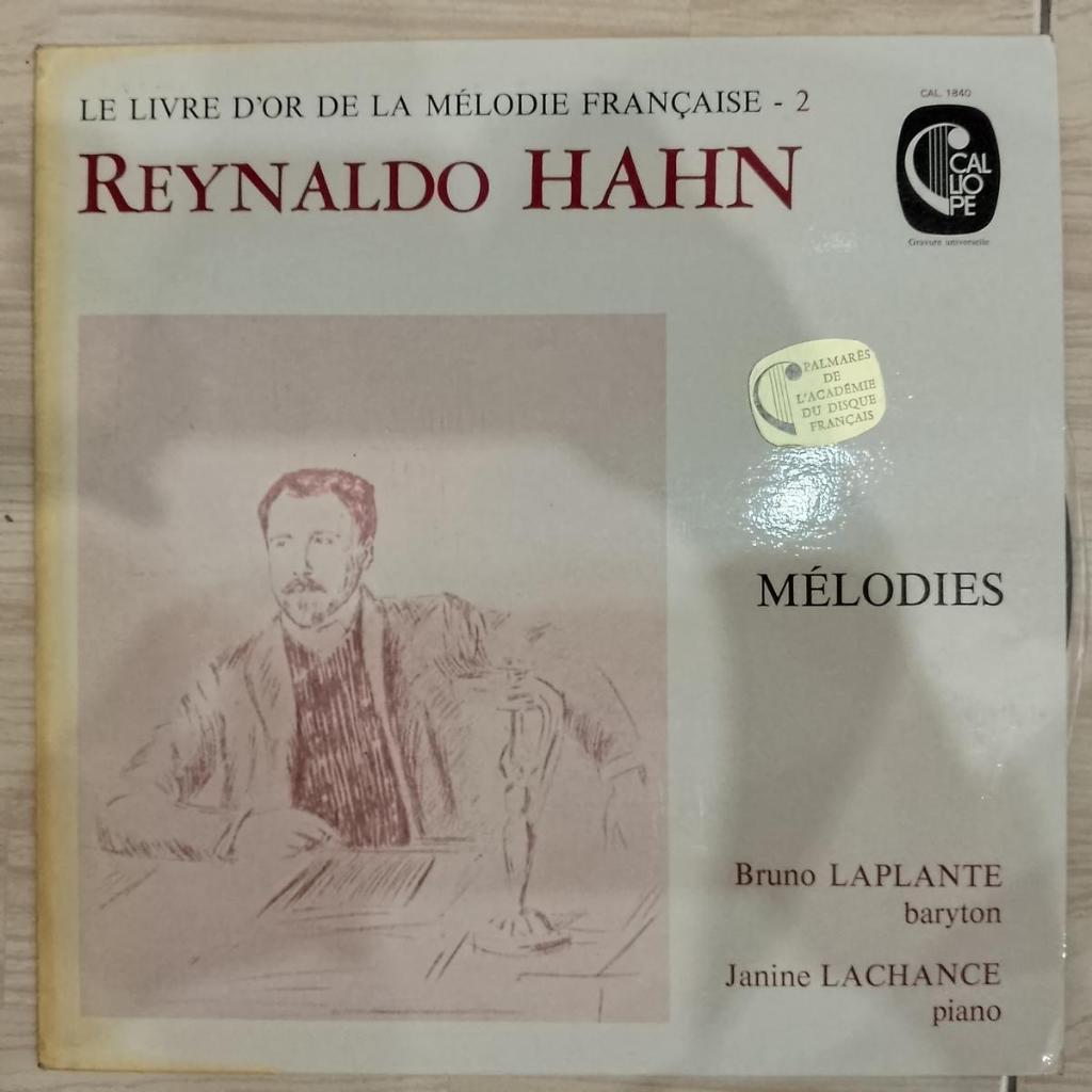 Reynaldo Hahn - Bruno Laplante, Janine Lachance – Melodies VINYL LP