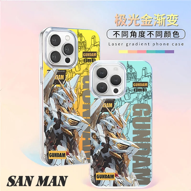 [Aurora Gold] Gold Gundam apple 17promax Phone Case Air iphone 16 Shock-proof xr Cool 13/14/i15 appl