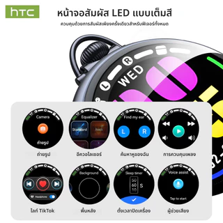 HTC NE71 AI Translator Earbud หูฟังหน้าจอสัมผัส หูฟังกันเสียงรบกวน Bluetooth หูฟัง 6.0 IPX5 หูฟังไร้สายกันน้ํามาเลย์
