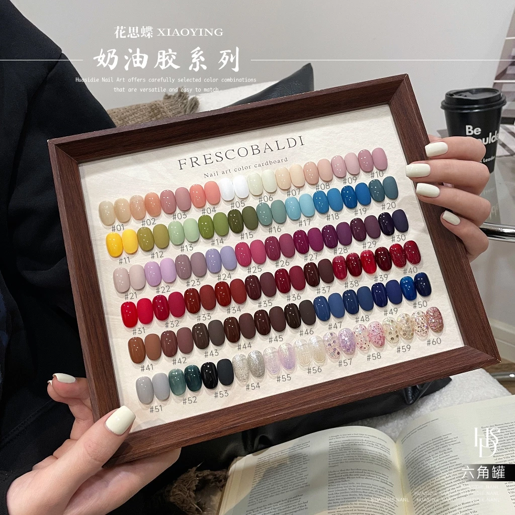 FRESCOBALDI - ยาทาเล็บเจลสีแดงมาการองวินเทจ มีให้เลือก 60 เฉดสี