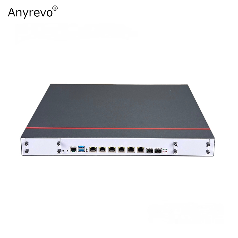 Firewall Soft Router 1U Rackmount 8 แกน Intel Xeon E5-2629 Octa Core 6 Intel 2500M NICs 2 x 10G SFP+