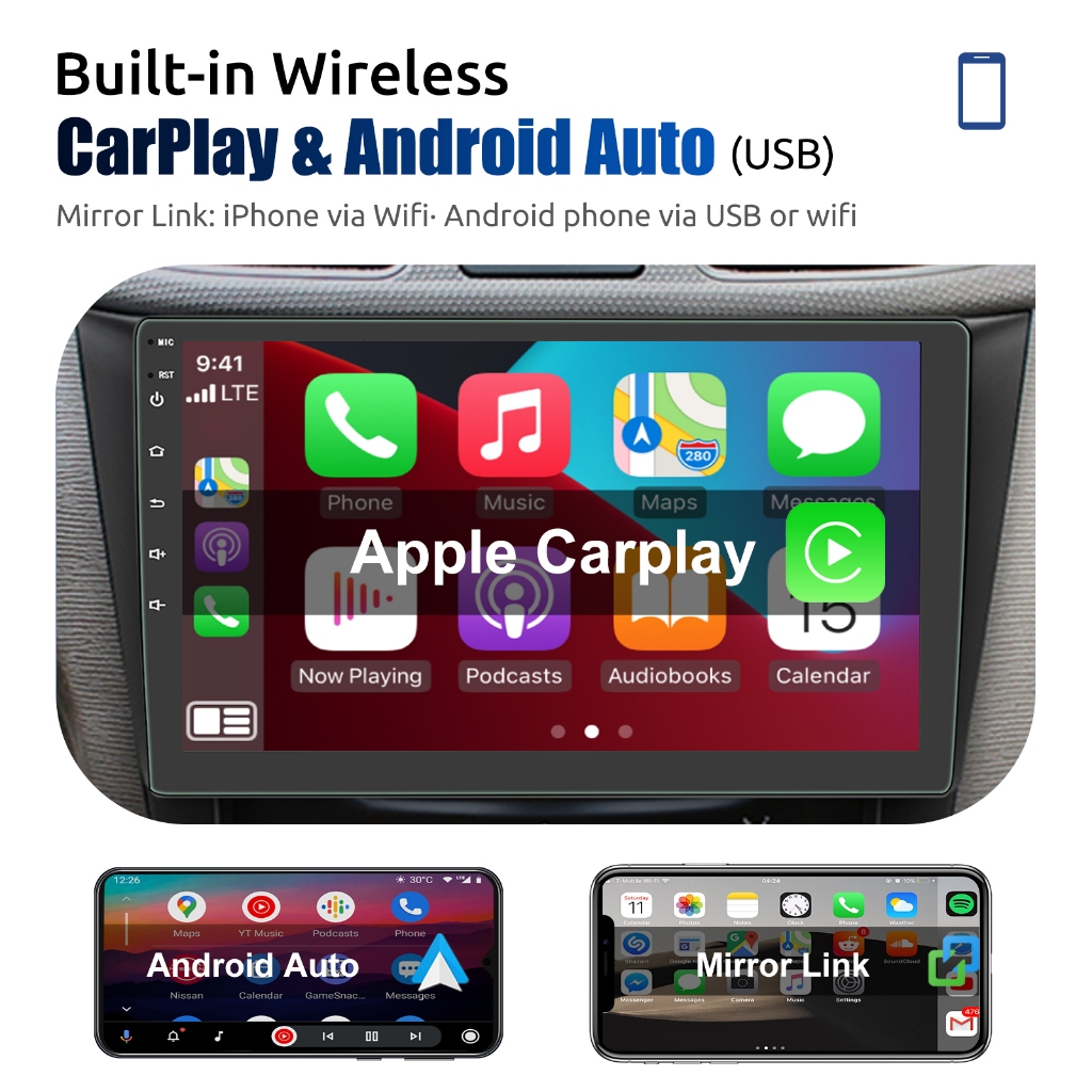 ในสต็อก! จอแสดงผล Android 14 2 DIN ขนาด 10.1 นิ้ว รองรับ CarPlay ไร้สาย และ Android เชื่อมต่ออัตโนมัติ ระบบนําทาง GPS ในตัว WiFi กล้องถอยหลัง วิทยุ RDS/FM และสีน้ําเงิน ราคา ถูกที่สุด ดีลบีเคเค แกลเลอรีภาพที่ 5