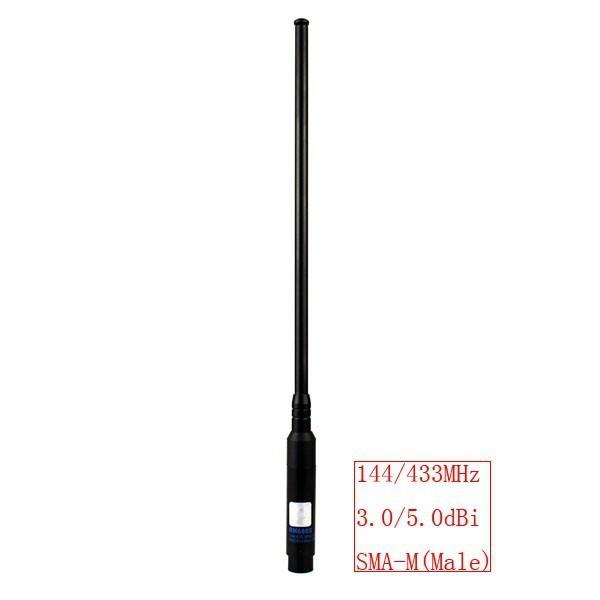 RH-660S Dual Band Telescopic SMA-M เสาอากาศ 144/430MHz สําหรับ TYT UVF9, Yaesu VX-7R, Baofeng UV-3R 