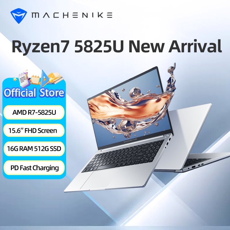 แล็ปท็อป Machenike MC15N, AMD R7 5825U | R7-7735HS | R7-8745HS, Intel i7-13620H รุ่นที่ 13 | RAM 16G