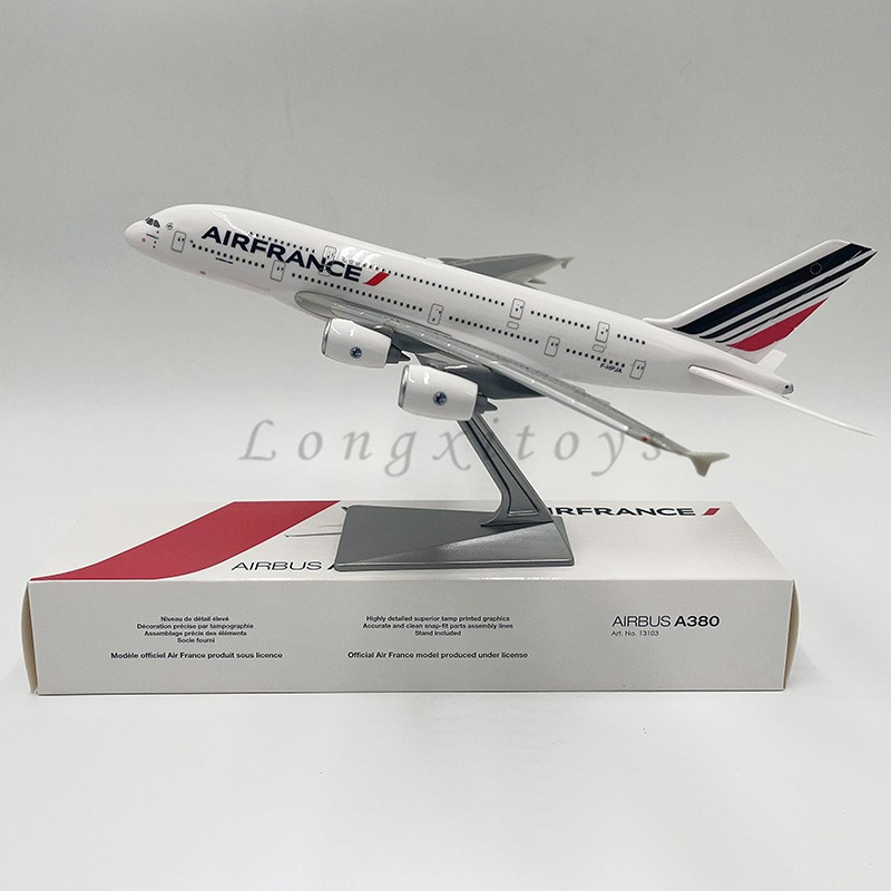 1:250 เครื่องบินเครื่องบินรุ่นของเล่น Airbus A380 Air France Aerobus Airliner Miniature Replica