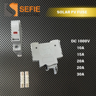 พลังงานแสงอาทิตย์ PV ฟิวส์ DC1000V 1038 มม.DIN Rail ฟิวส์ผู้ถือ 10A 15A 20A 30A ฟิวส์โซลาร์เซลล์