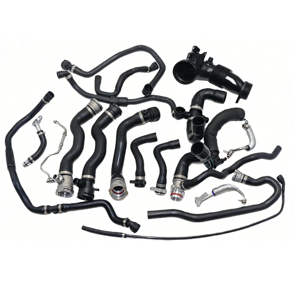 BMW N20 5 series F18 F02 F10 F11 520i 523i 528i 530i ท่อหล่อเย็นท่อน้ําพร้อมขั้วต่อโลหะผสม 2009-2015