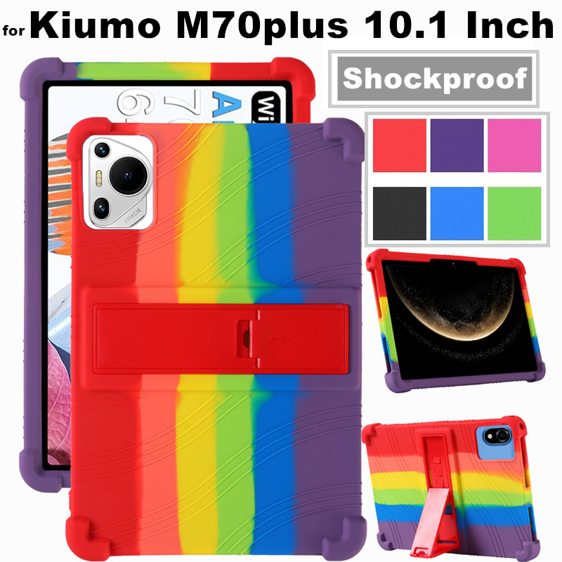 สําหรับแท็บเล็ต Kiumo Android 15 M70plus แท็บเล็ต Android 10.1 นิ้วกันกระแทกซิลิโคนอ่อนนุ่มป้องกันกร