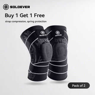 【TH Delivery 】SOLOEVER 2ชิ้น สายรัดเข่า สนับเข่า ป้องกันอาการบาดเจ็บ ช่วยพยุงหัวเข่า M-2XL