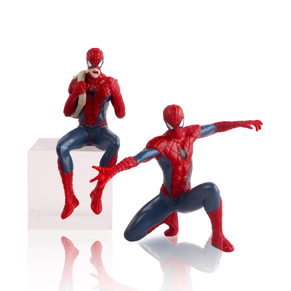4 ชิ้น/เซ็ต 6 ซม.อะนิเมะ Avengers Superhero Mini Spider-Man อ่านหนังสือพิมพ์ Peter Benjamin Parker PVC ตัวเลขเดสก์ท็อปตกแต่งตุ๊กตาของเล่น ราคา ถูกที่สุด ดีลบีเคเค แกลเลอรีภาพที่ 5