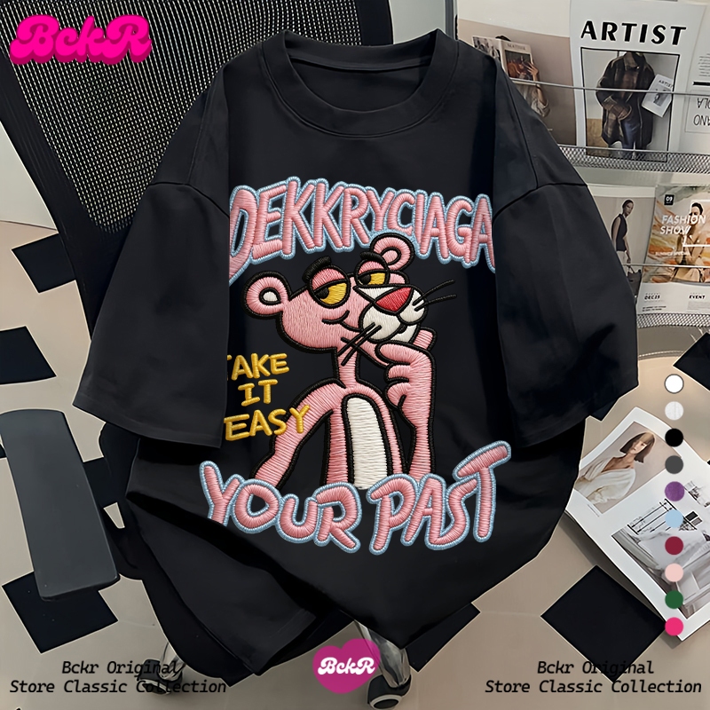 【จัดส่งตลอด 24 ชั่วโมง】 BCKR สไตล์พรีพี แมตช์ได้ทุกแบบ เสื้อผญ เสื่อยืด oversize คอกลม เสื้อYG4497 ราคา ถูกที่สุด ดีลบีเคเค แกลเลอรีภาพที่ 6