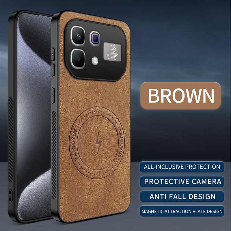 หนังแม่เหล็กสําหรับ infinix Note 60 Pro 5G 2026 เคสโทรศัพท์ไร้สายชาร์จหรูหราปลอก Note60Pro Note60 infinixNote60Pro กันกระแทกป้องกันปกหลัง ราคา ถูกที่สุด ดีลบีเคเค แกลเลอรีภาพที่ 9