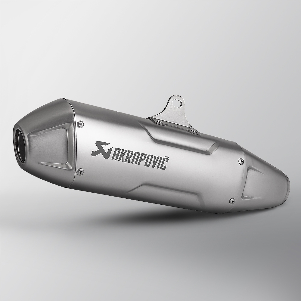 ท่อไอเสียรถจักรยานยนต์ Akrapovic T158 พร้อม DB killer/Silener รวมทางเข้า 51 มม.
