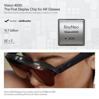 Rayneo Air 4 Pro AR แว่นตาอัจฉริยะ DHR10 1200nits Version4000 AI HDR หน้าจอ 3840 Hz PWM 3D แว่นตา Aduio by Bang &Olufsen