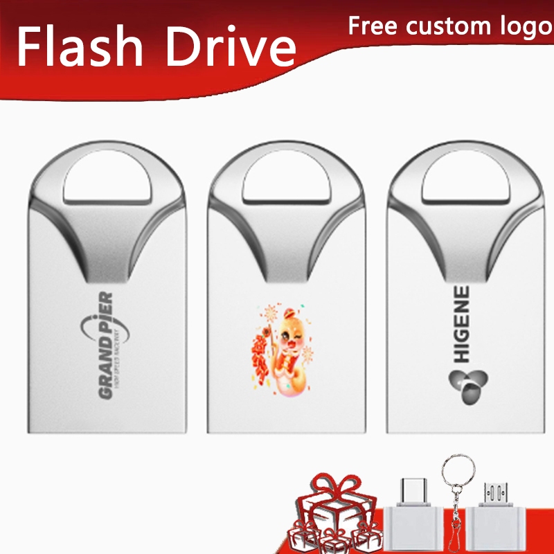 Super Mini Flash Driver, การส่งสัญญาณความเร็วสูง USB3.0, 2TB/1TB/512TB/256GB/128GB/64GB/32GB ดิสก์ U กันน้ํา, พร้อมอะแดปเตอร์ TYPE-C, แฟลชไดรฟ์ USB ในรถยนต์