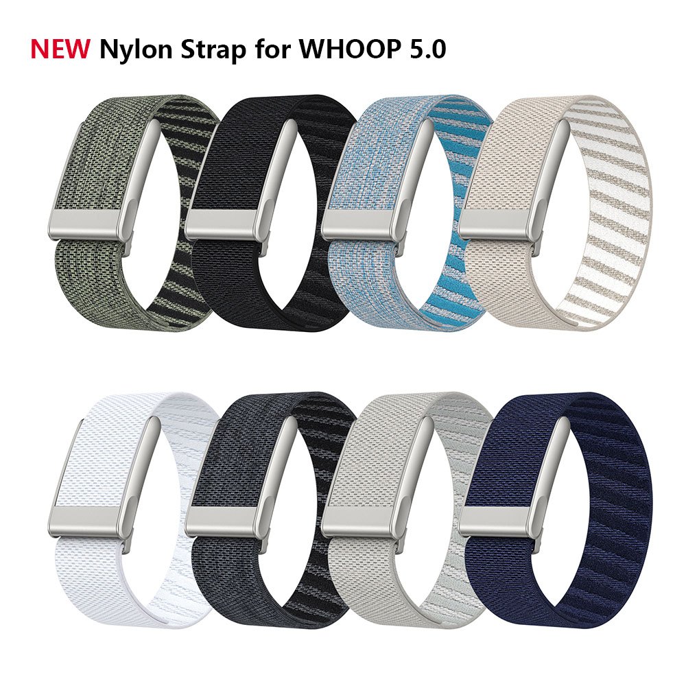 สายรัดไนลอนเดิมสําหรับ Whoop 5.0 สมาร์ทวอท์ชเปลี่ยนสร้อยข้อมือเข็มขัดสําหรับ Whoop 5.0 One/Peak, Life/MG Breathable สายรัดข้อมืออุปกรณ์เสริม Band
