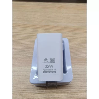 RECCI ใหม่ 80W 65W 33W ชุดชาร์จเร็วสุด SUPE VOC fast charger เหมาะสำหรับ type c series ทุกรุ่น รับประกัน1 ปี