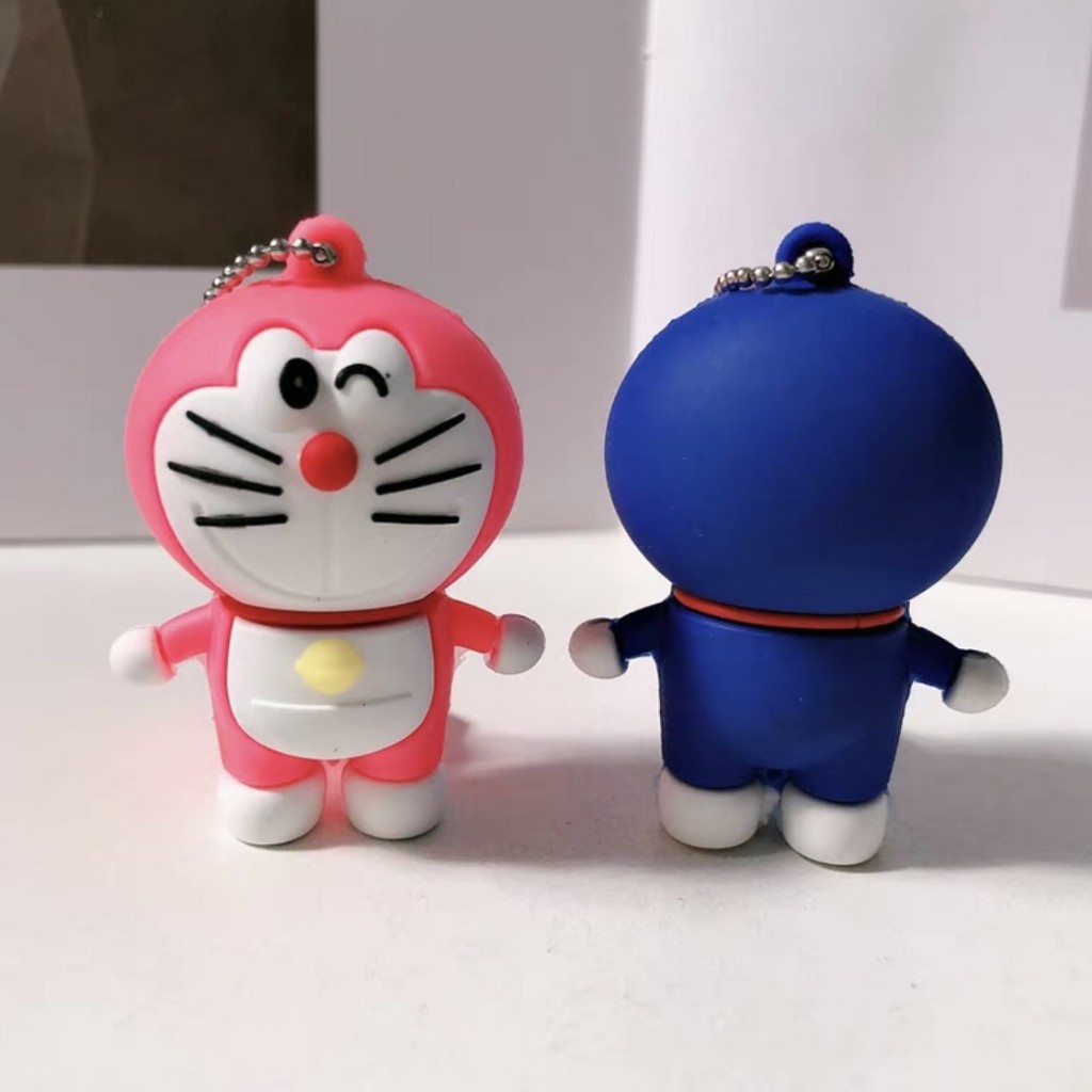 น่ารัก Doraemon Creative ซิลิโคนคอมพิวเตอร์ Memory Stick 1GB 2GB 4GB 8GB 16GB 32GB 64GB 128GB 2TB Un