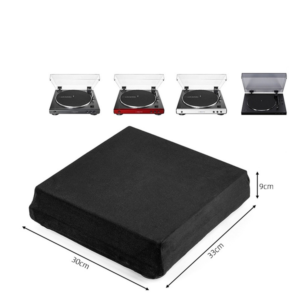 เครื่องเล่นแผ่นเสียงไวนิลฝาครอบกันฝุ่นกํามะหยี่ฝาครอบกันฝุ่นอุปกรณ์เสริมสําหรับ Audio-Technica AT-LP