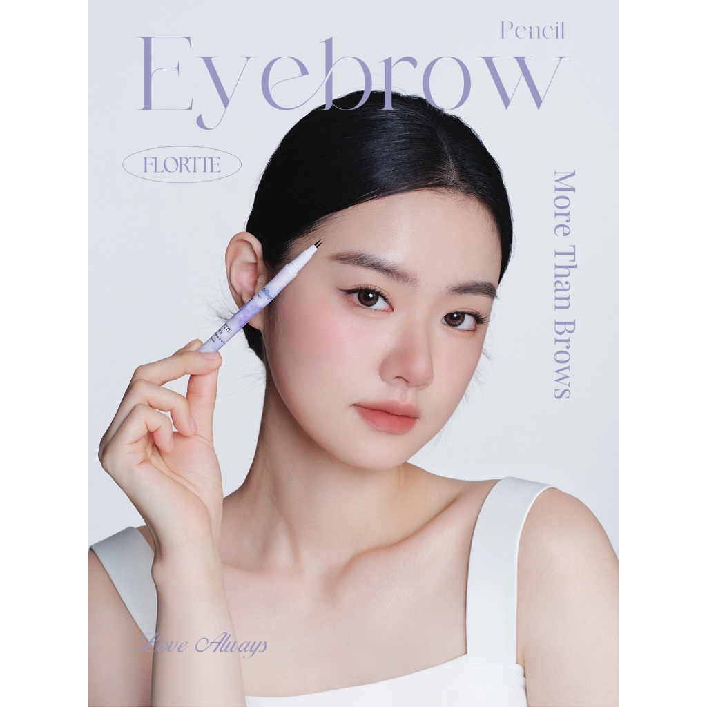 FLORTTE Liquid Eyebrow Pencil Waterproof Long-lasting Natural Brow
