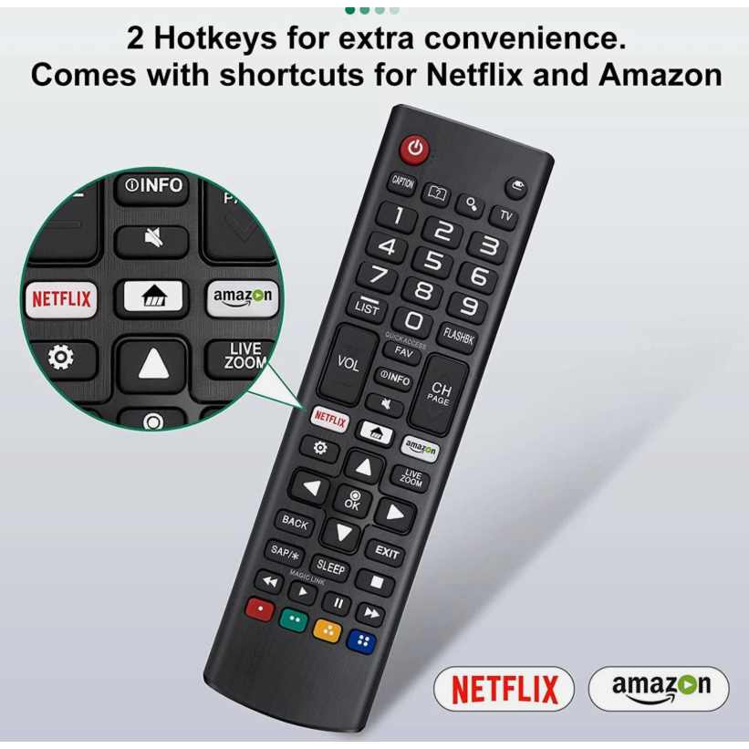 สําหรับลูกชายรีโมทคอนโทรลสากล75095307 สําหรับ LG-TV-Remote เข้ากันได้กับสมาร์ททีวี LG UHD OLED 4K 8K