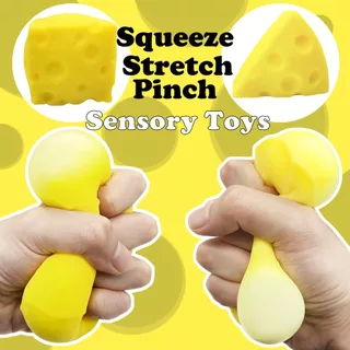 💖ส่งของจากไทย💖Cheese Squishy ของเล่นคลาย, Super Big สี่เหลี่ยม Cheese Fidget ของเล่น, เล่นคลายเครียด บริหารมือ เสริมพัฒนาการ สําหรับเด็ก ผู้ใหญ่