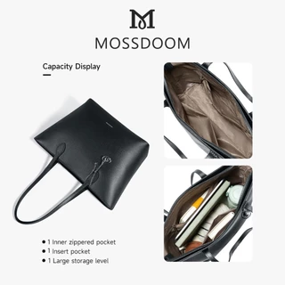 MOSSDOOM Margot Bag กระเป๋าถือผู้หญิง กระเป๋าสะพายไหล่ กระเป๋าโท้ท ความจุขนาดใหญ่ กว้างขวาง ผิวสัมผัสแบบมุก