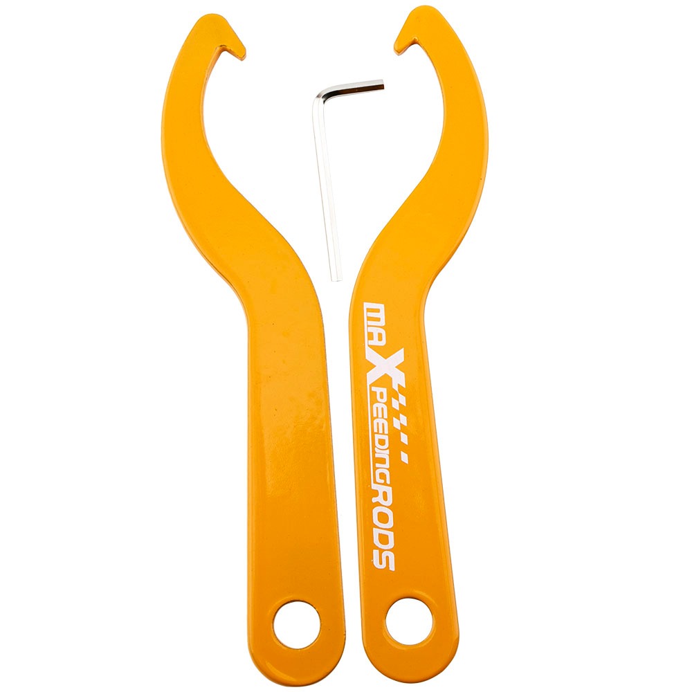 2 ชิ้น Universal Coilover C Spanners Drift Racing ปรับ Spanner ประแจ Shock Strut เครื่องมือ