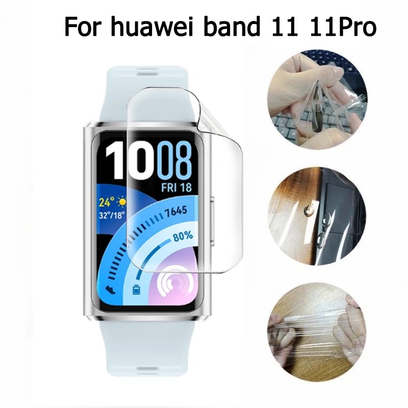 ฟิล์มเต็มจอ ลงโค้ง สำหรับ huawei band 11 11pro ฟิล์มกันรอย